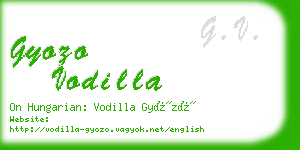 gyozo vodilla business card